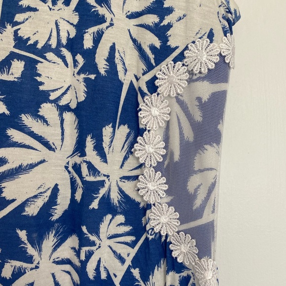 Kensie Blue Patterned Sun Dress - Picture 4 of 5